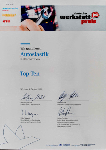 Autosiastik Werkstatt-Preis